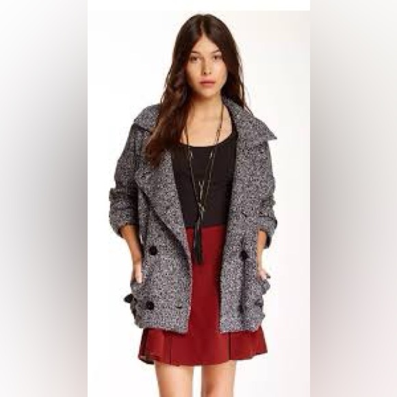 Free People Jackets & Blazers - NWT Free People Wool Blend Slouchy Belted Coat